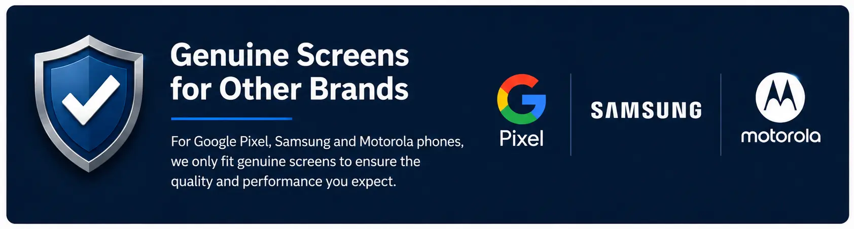 Genuine Google Pixel Samsung and Motorola phone screens
