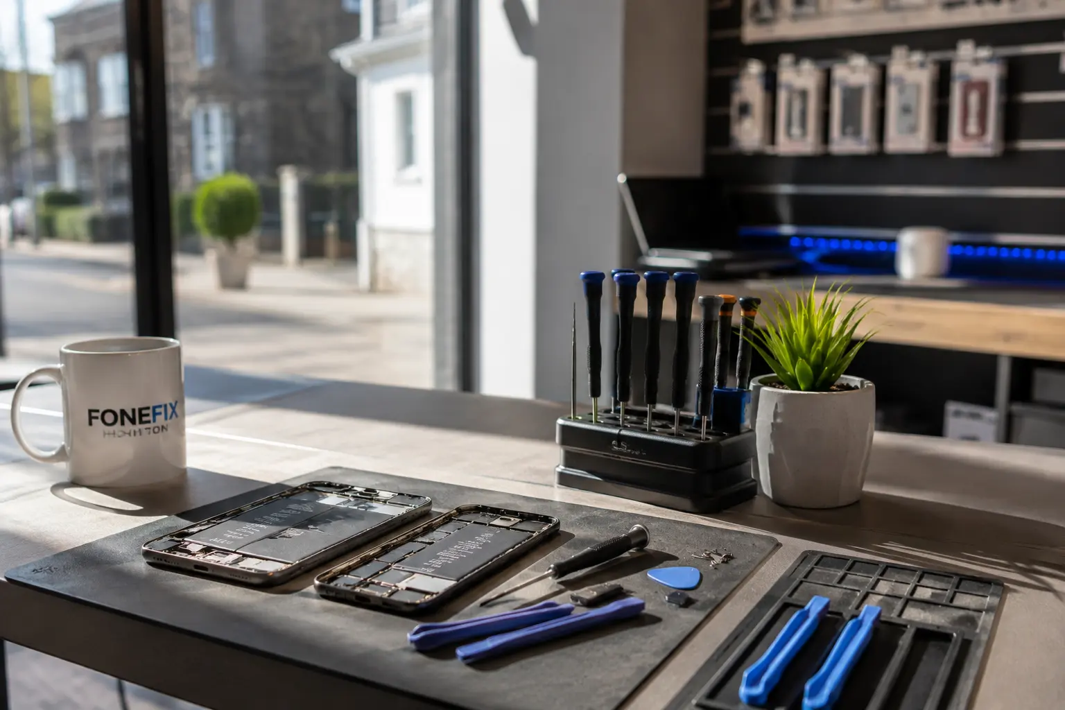 Professional phone repair service for customers from Chard, Somerset