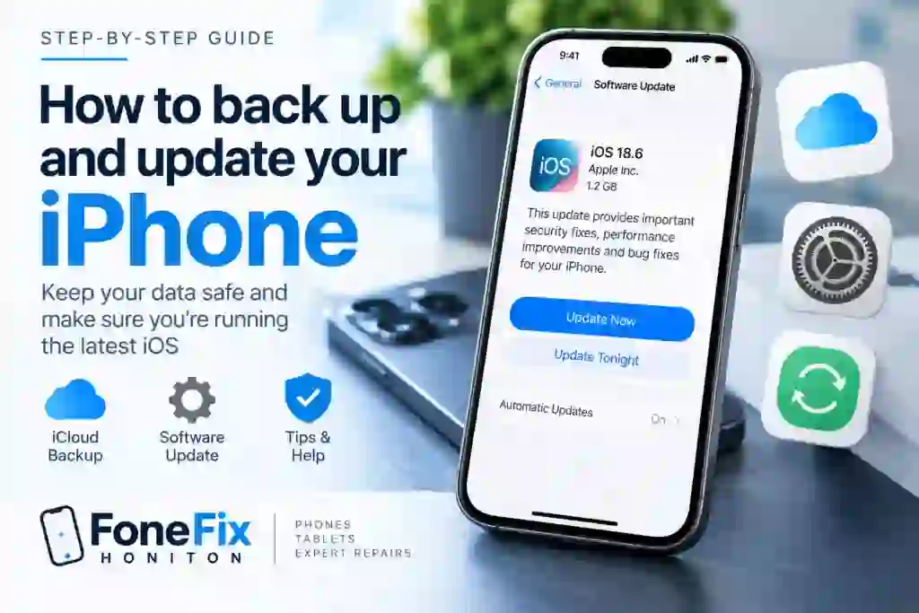 How to back up an iPhone to iCloud and update iOS