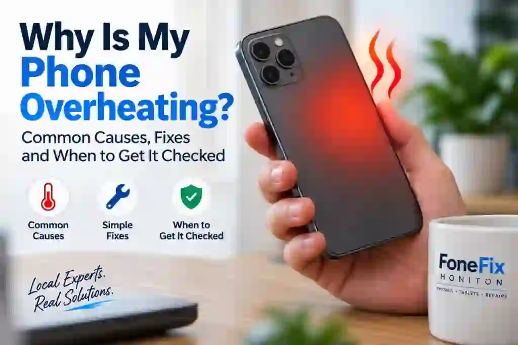 Phone overheating troubleshooting guide from FoneFix Honiton