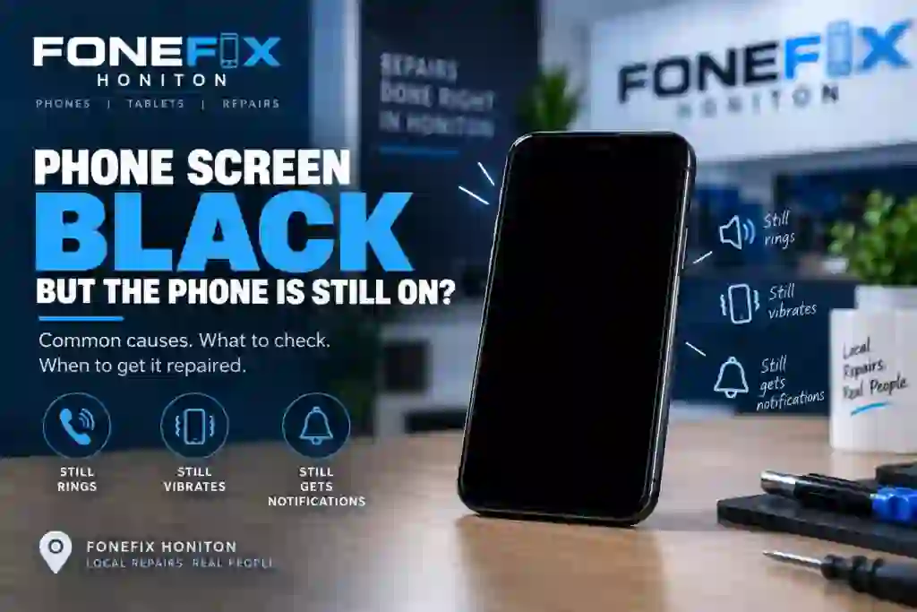 Phone screen black but phone still on – FoneFix Honiton